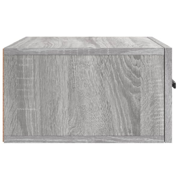 vidaXL Nástenné nočné stolíky 2 ks sivé sonoma 35x35x20 cm – Obrázok 8