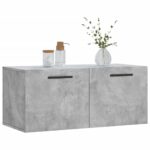 vidaXL Nástenná skrinka, betónovo sivá 80x36,5x35 cm kompozitné drevo – Obrázok 3