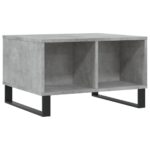 vidaXL Konferenčný stolík betónový sivý 60x50x36,5 cm spracované drevo – Obrázok 6