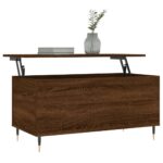 vidaXL Konferenčný stolík hnedý dub 90x44,5x45 cm spracované drevo – Obrázok 3