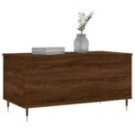 vidaXL Konferenčný stolík hnedý dub 90x44,5x45 cm spracované drevo – Obrázok 4