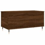 vidaXL Konferenčný stolík hnedý dub 90x44,5x45 cm spracované drevo – Obrázok 5