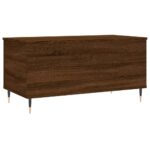 vidaXL Konferenčný stolík hnedý dub 90x44,5x45 cm spracované drevo – Obrázok 8