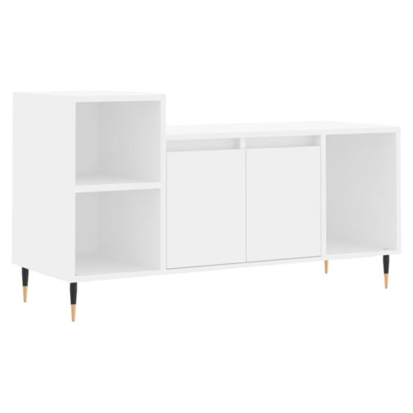 vidaXL TV skrinka biela 100x35x55 cm spracované drevo – Obrázok 2