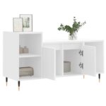 vidaXL TV skrinka biela 100x35x55 cm spracované drevo – Obrázok 4
