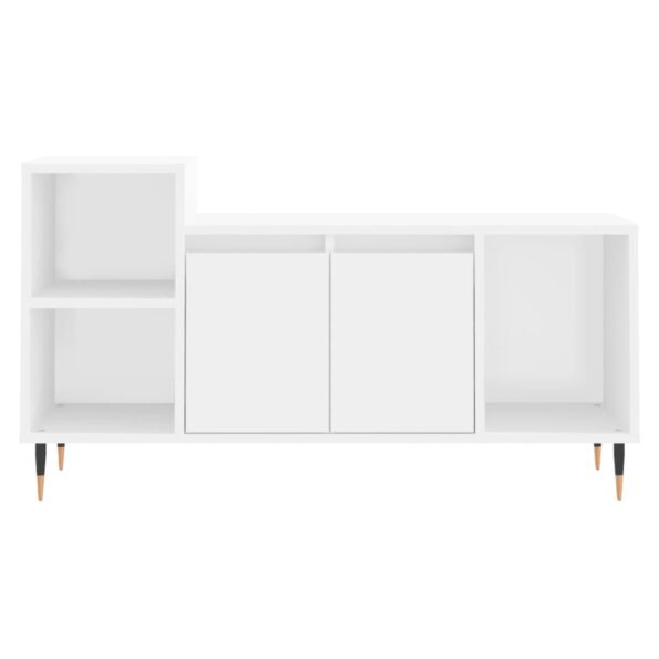 vidaXL TV skrinka biela 100x35x55 cm spracované drevo – Obrázok 5