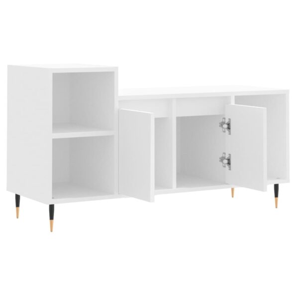 vidaXL TV skrinka biela 100x35x55 cm spracované drevo – Obrázok 6