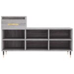 vidaXL Botník sivý dub sonoma 102x36x60 cm spracované drevo – Obrázok 5