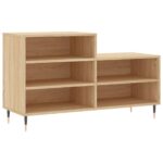 vidaXL Botník dub sonoma 102x36x60 cm spracované drevo – Obrázok 2