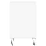vidaXL Botník biely 102x36x60 cm spracované drevo – Obrázok 5