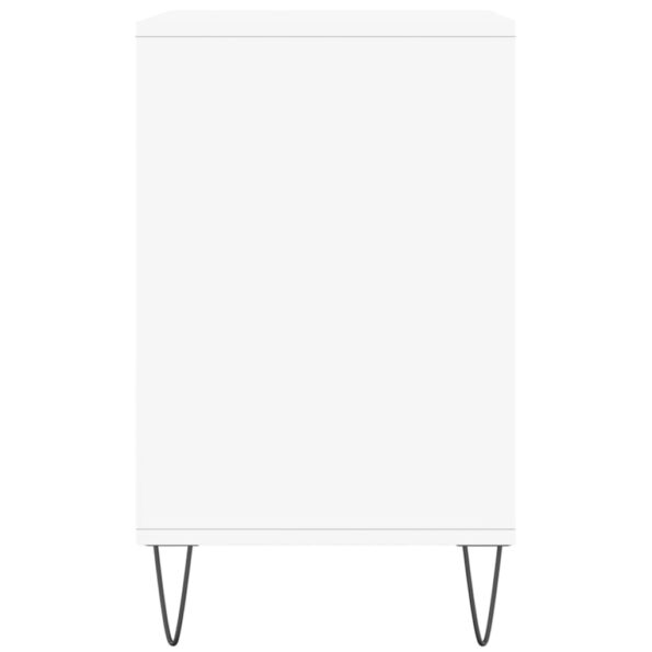 vidaXL Botník biely 102x36x60 cm spracované drevo – Obrázok 5