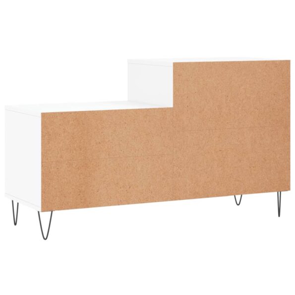 vidaXL Botník biely 102x36x60 cm spracované drevo – Obrázok 6