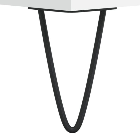 vidaXL Botník biely 102x36x60 cm spracované drevo – Obrázok 8