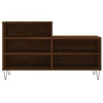 vidaXL Botník hnedý dub 102x36x60 cm spracované drevo – Obrázok 4