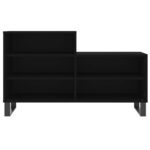 vidaXL Botník čierny 102x36x60 cm spracované drevo – Obrázok 4
