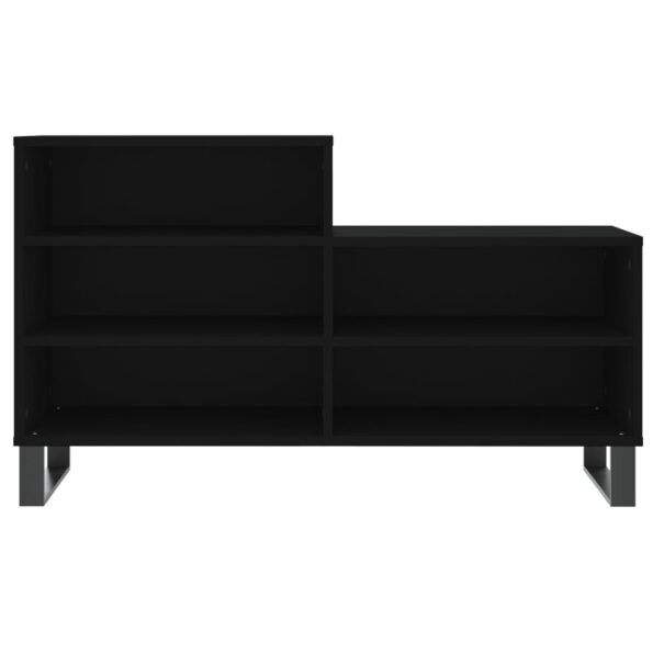 vidaXL Botník čierny 102x36x60 cm spracované drevo – Obrázok 4