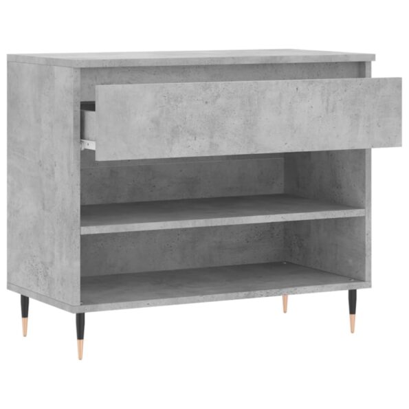 vidaXL Botník betónovo sivý 70x36x60 cm spracované drevo – Obrázok 5