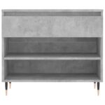 vidaXL Botník betónovo sivý 70x36x60 cm spracované drevo – Obrázok 6