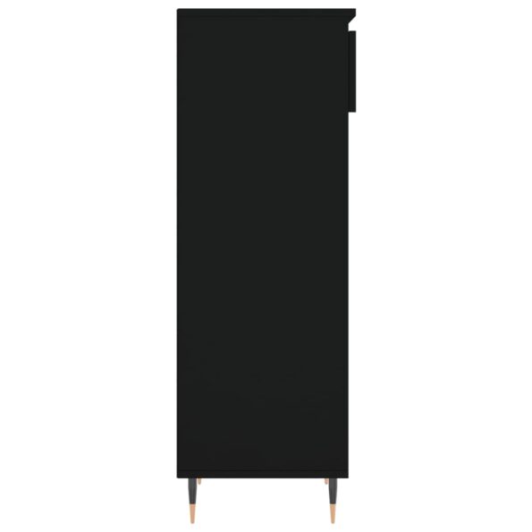 vidaXL Botník čierny 40x36x105 cm spracované drevo – Obrázok 7