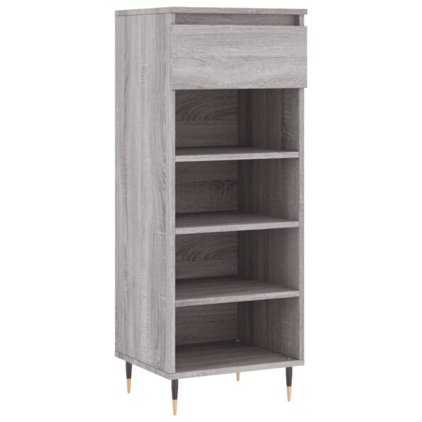 vidaXL Botník sivý dub sonoma 40x36x105 cm spracované drevo – Obrázok 2