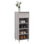 vidaXL Botník sivý dub sonoma 40x36x105 cm spracované drevo – Obrázok 3