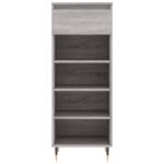 vidaXL Botník sivý dub sonoma 40x36x105 cm spracované drevo – Obrázok 5