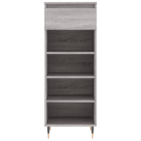 vidaXL Botník sivý dub sonoma 40x36x105 cm spracované drevo – Obrázok 5