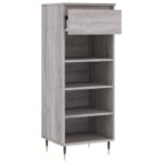 vidaXL Botník sivý dub sonoma 40x36x105 cm spracované drevo – Obrázok 6