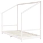 vidaXL Rám detskej postele biely 90x200 cm masívna borovica – Obrázok 3