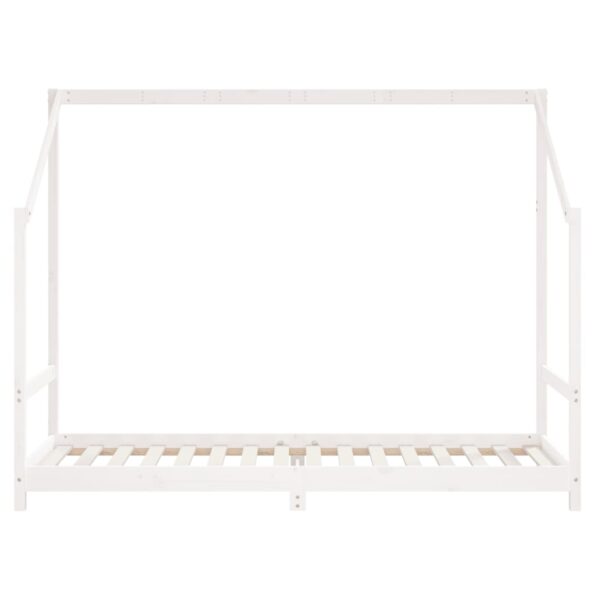 vidaXL Rám detskej postele biely 90x200 cm masívna borovica – Obrázok 4