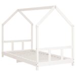 vidaXL Rám detskej postele biely 90x200 cm masívna borovica – Obrázok 3