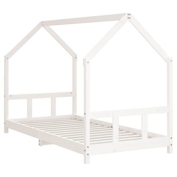 vidaXL Rám detskej postele biely 90x200 cm masívna borovica – Obrázok 3