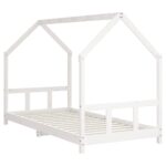 vidaXL Rám detskej postele biely 90x200 cm masívna borovica – Obrázok 6