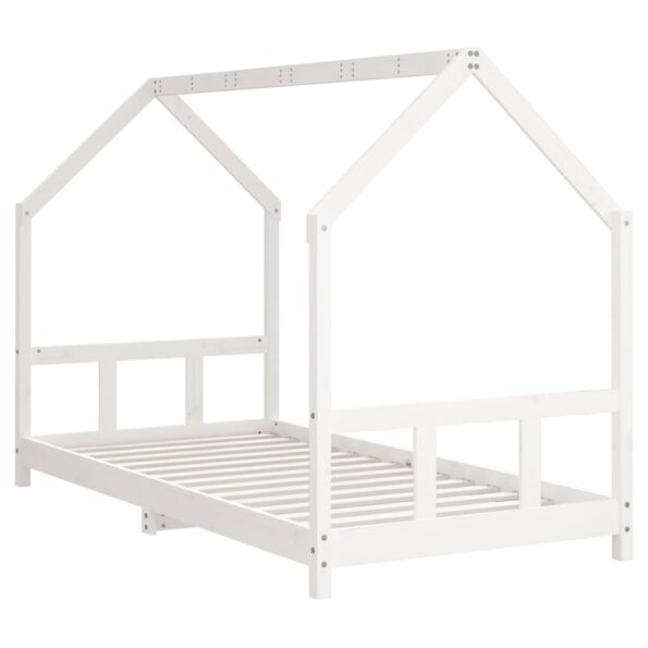 vidaXL Rám detskej postele biely 90x200 cm masívna borovica – Obrázok 6