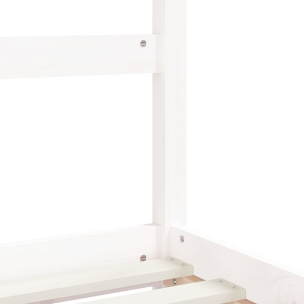vidaXL Rám detskej postele biely 90x200 cm masívna borovica – Obrázok 7