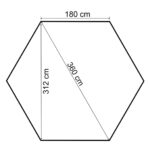vidaXL Záhradný altánok/stan so závesmi, šesťuholník 360x265 cm – Obrázok 8