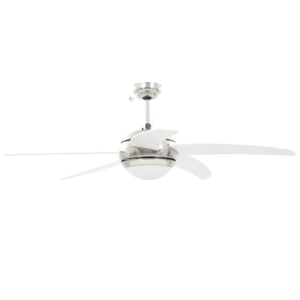 vidaXL Ozdobný stropný ventilátor s osvetlením 128 cm biely – Obrázok 7