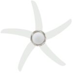 vidaXL Ozdobný stropný ventilátor s osvetlením 128 cm biely – Obrázok 8