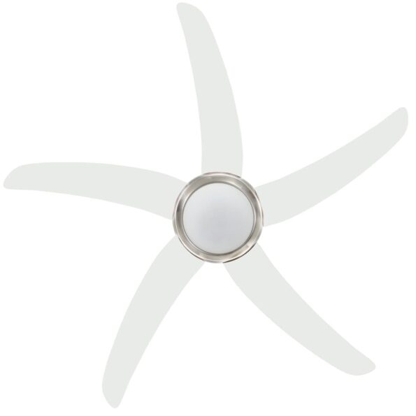 vidaXL Ozdobný stropný ventilátor s osvetlením 128 cm biely – Obrázok 8