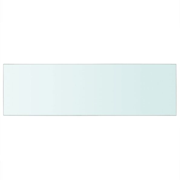 vidaXL Poličkový panel z priehľadného skla, 80x25 cm – Obrázok 2