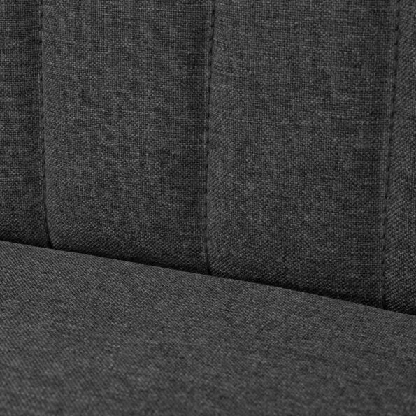 vidaXL Pohovka, látka 117x55,5x77 cm, tmavosivá – Obrázok 2