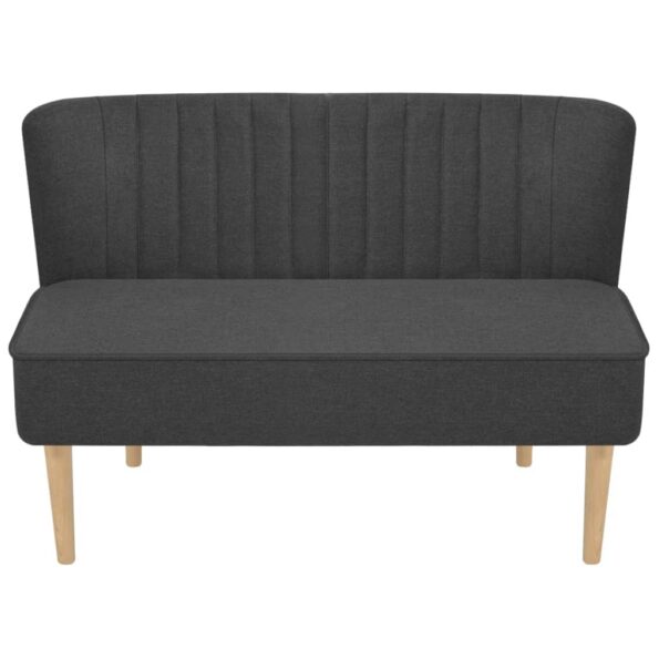 vidaXL Pohovka, látka 117x55,5x77 cm, tmavosivá – Obrázok 3