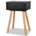 vidaXL Čierne nočné stolíky, 2 ks, masívne borovicové drevo, 40x30x61 cm – Obrázok 4