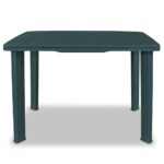 vidaXL Záhradný stôl, zelený 101x68x72 cm, plast – Obrázok 2