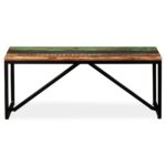 vidaXL Lavička, recyklovaný masív 110x35x45 cm – Obrázok 2