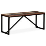 vidaXL Lavička, recyklovaný masív 110x35x45 cm – Obrázok 11