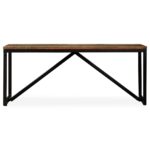 vidaXL Lavička, recyklovaný masív 110x35x45 cm – Obrázok 3
