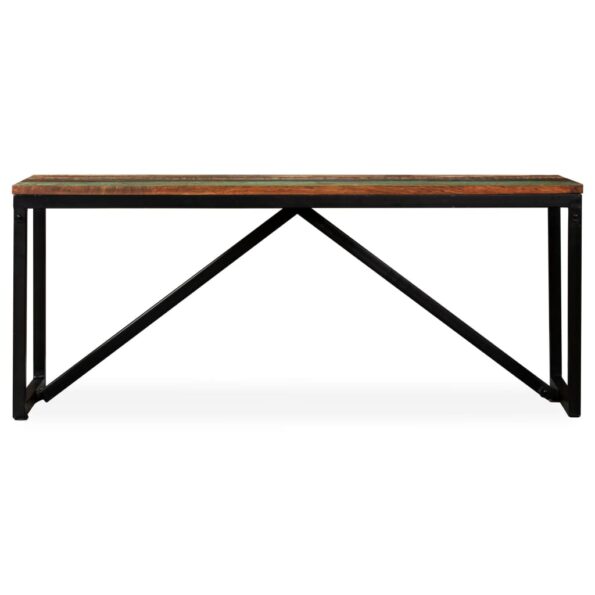 vidaXL Lavička, recyklovaný masív 110x35x45 cm – Obrázok 3