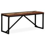 vidaXL Lavička, recyklovaný masív 110x35x45 cm – Obrázok 9