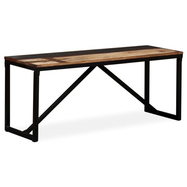 vidaXL Lavička, recyklovaný masív 110x35x45 cm – Obrázok 10